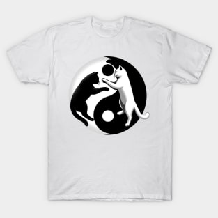 Ying Yang Cats T-Shirt